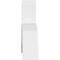 Ekena Millwork Archdale Architectural Grade PVC Gable Bracket, 72"W x 24"H x 6"D x 6"F, 8/12 Pitch GBP072X24X0606ARC00 - alternate 2